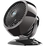 Vornado 5303 Small Whole Room Air Circulator Fan with Base-Mounted Controls, 3 Speed Settings, Multi-Directional Airflow, Rem