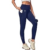 Heathyoga Fleece Lined Leggings Women with Pockets Water Resistant Thermal Leggings Winter Warm Yoga Pants Hiking Running