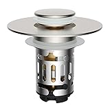 Hibbent Upgraded 3 in 1 Bathroom Sink Drain