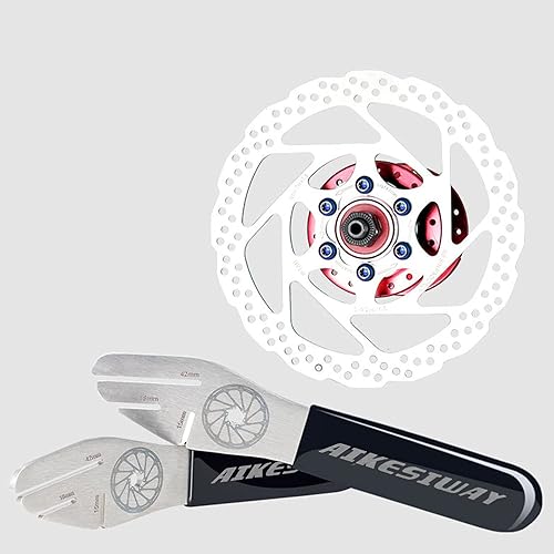 Rotor Truing Fork Bike Disc Alignment Tool Bicycle Brake Wrench,Bike Disc  Brake Pad Adjustment Alignment Tool