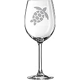 alankathy mugs G123 turtle wine glass etched