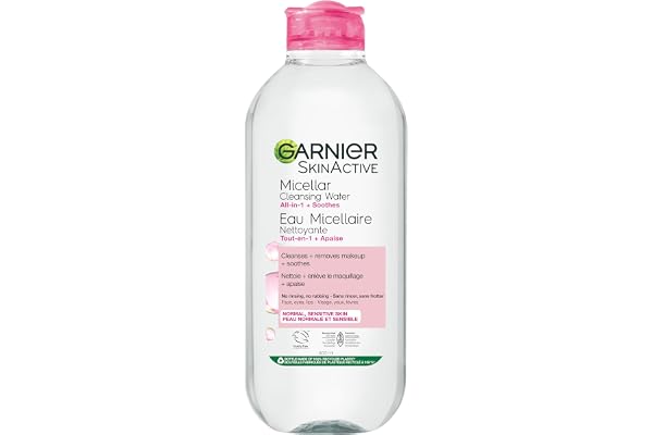 Garnier Micellar Cleansing Water, All-in-One Cleanser & Gentle Makeup Remover, For All Skin Types Including Sensitive. 400ml