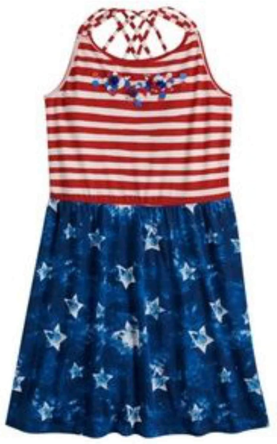 red white and blue dress for girl