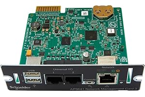 APC UPS Network Management Card 3 with 2 USB Ports and Temperature Monitoring, Newest Model 2020 (AP9641)