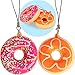 Outee Jumbo Slow Rising Squishy Kawaii Cat Milk Bag Bottle Scented Slow Rising Squishy Squeezed Doughnut Toy Kawaii Donuts Soft Squishy Donuts Cell Phone Charms Soft Squishy Charms, 3 Pack