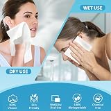 HOMEXCEL Face Towels Disposable Makeup Remover Wipes 50 Count 20x20 cm view 2