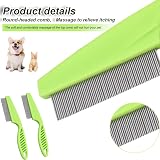 CCLKHY Hair Lice Comb Stainless Steel Fine Tooth Grooming Dandruff Removal view 7