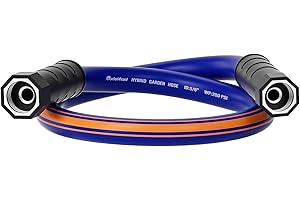 Garlephant short hose 3 ft x 5/8", Female to Female Hose, Hose Reel Leader Hose, short water hose with Swivel Handle