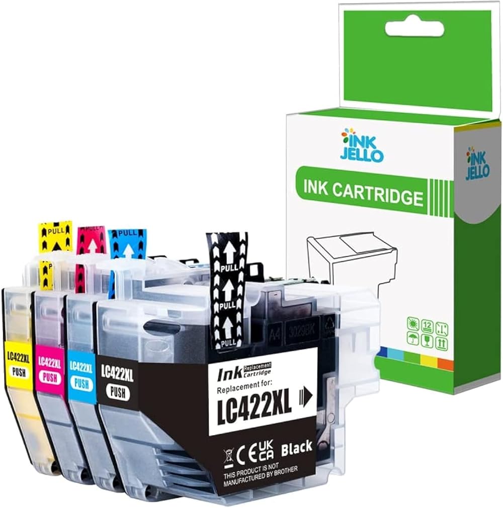 Inkjello Magenta Ink Cartridge 4 Pack for Brother MFC-J5340DW J5345DW J5740DW