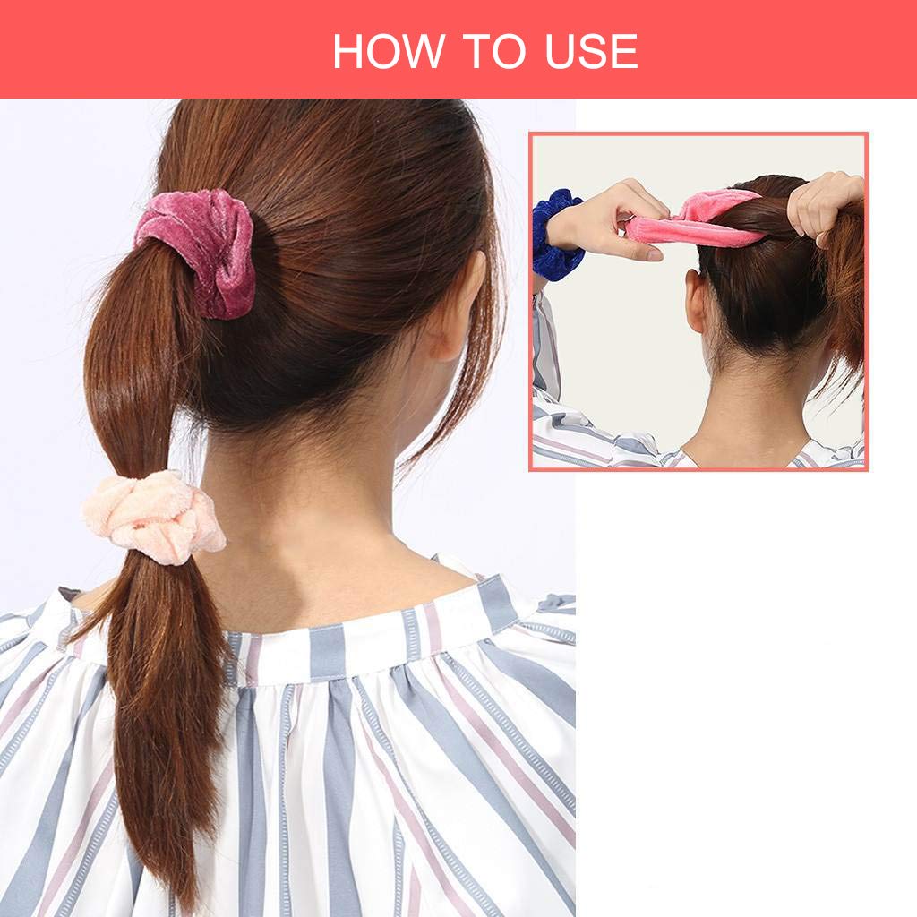 Amazon Com Kirene 40 Pcs Premium Velvet Hair Scrunchies Hair
