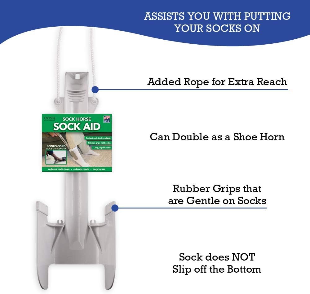 Sock Horse Sock Aid – Helps You Put on Your Socks and Reduces Back ...