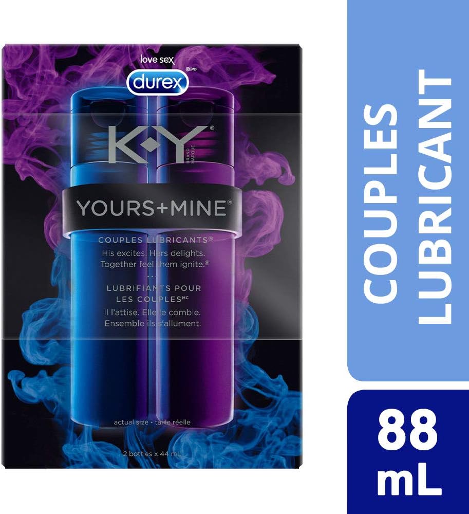 Amazon Com Couples Lubricant K Y Yours And Mine Lube For Him And Her Couples Personal Lubricant And Intimate Gel 2 Count 1 5 Fl Oz Health Personal Care