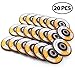 4.5 Inch Flap Discs - 20PCS 40 60 80 120 Grit Assorted Grinder Sanding Discs, Flat Grinding Wheels, Aluminum Oxide Abrasive by LotFancy, Type #27