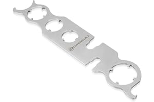 Powerbuilt 2-in-1 Antenna Wrench – Multi-Size Antenna Bezel Nut & Mast Removal Tool for Cars, Fits Most Domestic Autos & Impo