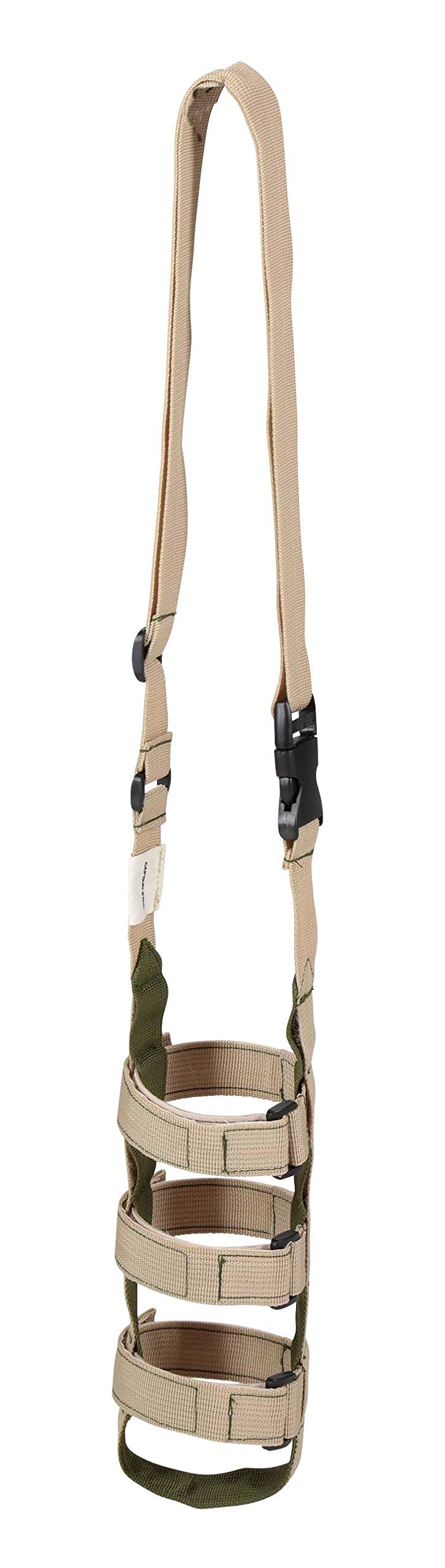 キャプテンスタッグ 水筒ホルダー ベージュ×オリーブの商品画像