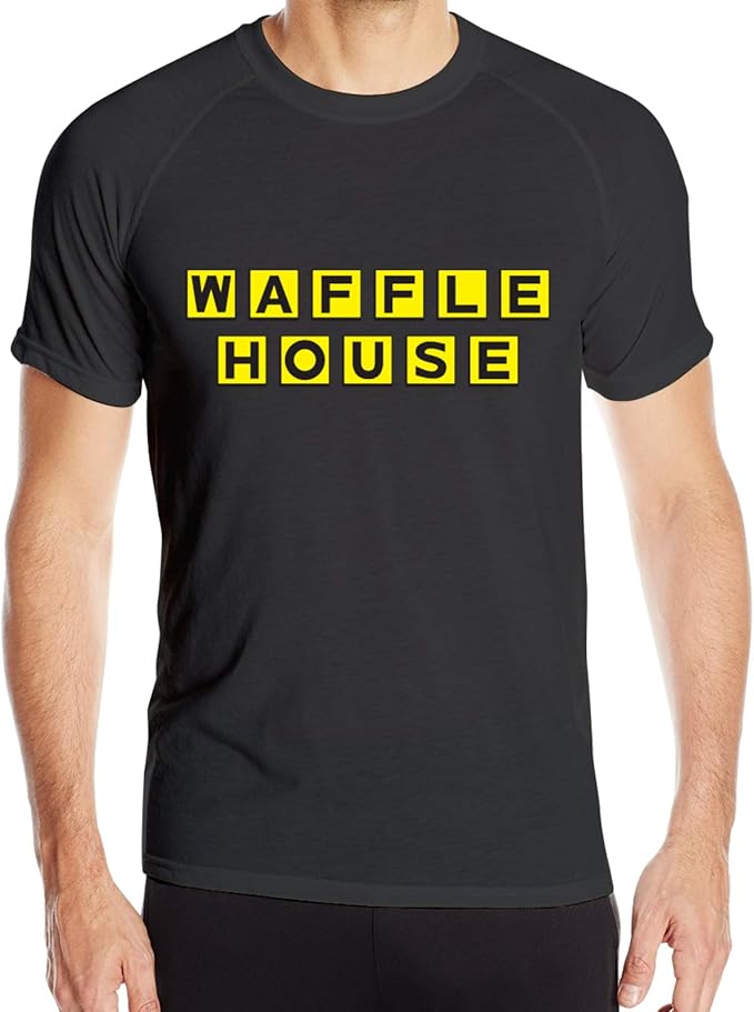 Jingbobaihuodian Waffle House Man Men's T Shirt Shirt Loose Shirt at