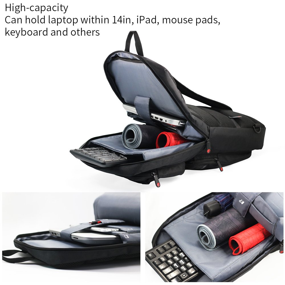 EXCO Gaming Keyboard Bag, up to 15 inches Laptop Backpack with Single