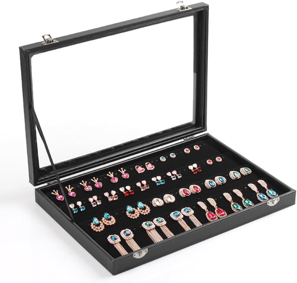 Tre Ohrstecker Schmuck Box120 Löcher Ohrring Schmuck Box Ohrstecker