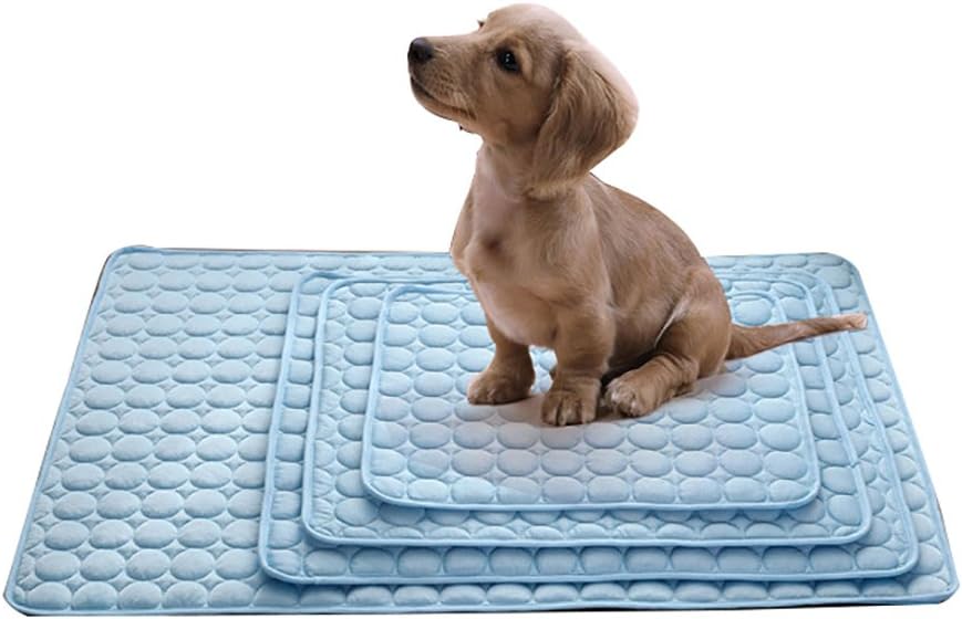 URIJK Dog Cooling Bed Mat for Crate Kennel, Soft Breathable Dog Cooling