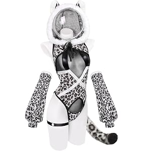 KORURACLUB Cosplay Lingerie Sexy Costume Leopard Print Animal Bodysuit | women's exotic costumes Kawaii lingerie Animal style