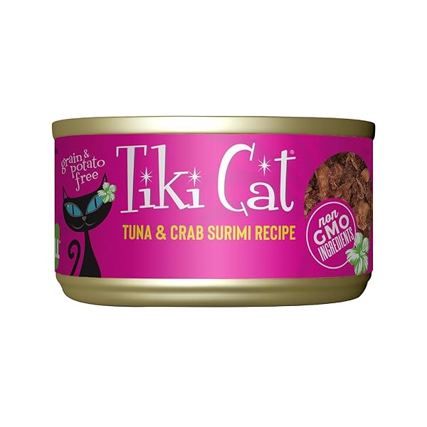 TIKI CAT 2.8 OZ TUNA CRAB SURIMI-LANAI CAT...