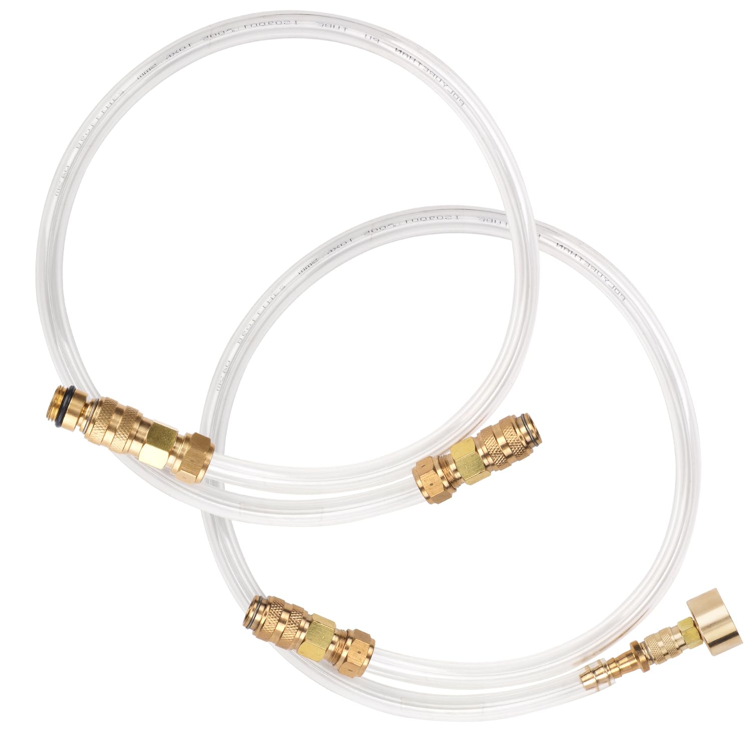 NQEUEPN 2pcs Hydraulic Steering Bleed Kit, Boat Bleed Kit Filler Tube with Brass Swivel Compatible with Seastar Hydraulic Steering for Outboard Inboard Sterndrive Hydraulic Helms Marine Tool Kit