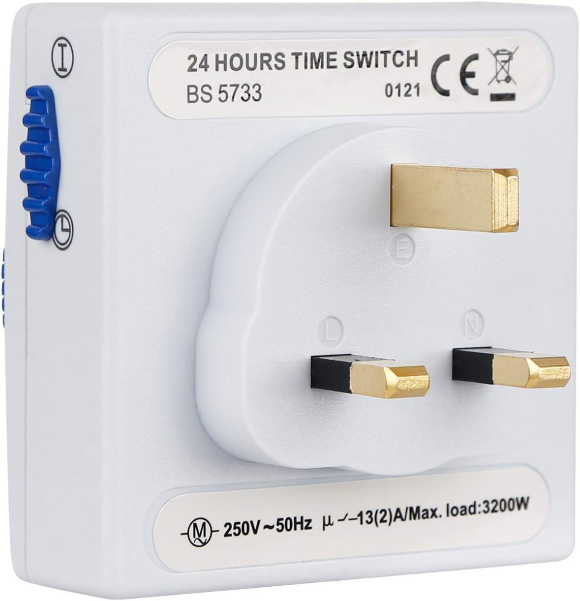 3 Pack 24 Hour Segment Timer Switch,Plug-in Timer Controller -240v 3 Pin Plug Energy Saver Plug Standard Size - Image 4