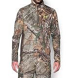 Under Armour Men's Tech Scent Control  1/4 Zip, Realtree Ap-Xtra/Velocity, X-Large