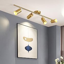 BOKT Modern Gold 4-Lights LED Track Lighting Kit