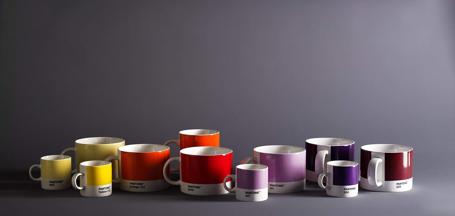 Copenhagen Design 101030021 PANTONE Mug, coffee/tea cup, fine china (ceramic), 375 ml, Orange 021 C, Porcelain, One size - Image 3