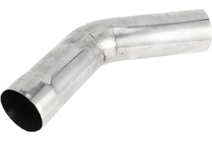 Motoforti 76mm / 3" OD T304 Stainless Steel 45 Degree Cut Mandrel Exhaust Tube DIY Custom Car Modified Exhaust Pipe Tubing Pi