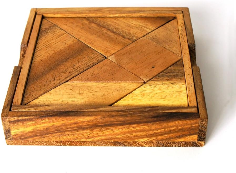 rompecabezas cuadrado de madera