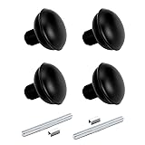 newliplace 2 Pack Vintage Black Door Knob Set with