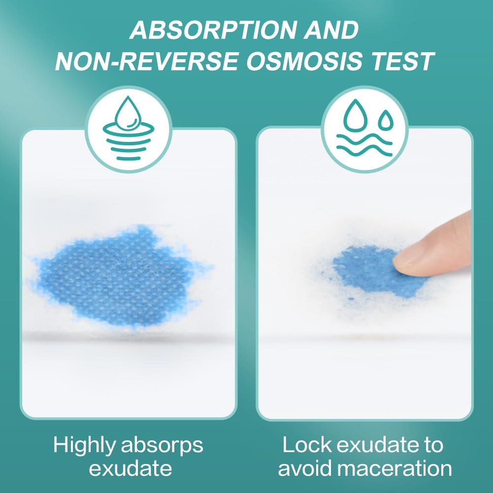 Dimora Transparent Film Dressing with Pad 50 Pack, 2.3