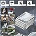 COM4SPORT Emergency Mylar Thermal Blanket Lightweight Waterproof Survival Blanket Perfect for Outdoors Camping Hiking Survival Marathons First Aid 51x82 inch (Silver, Pack of 5)