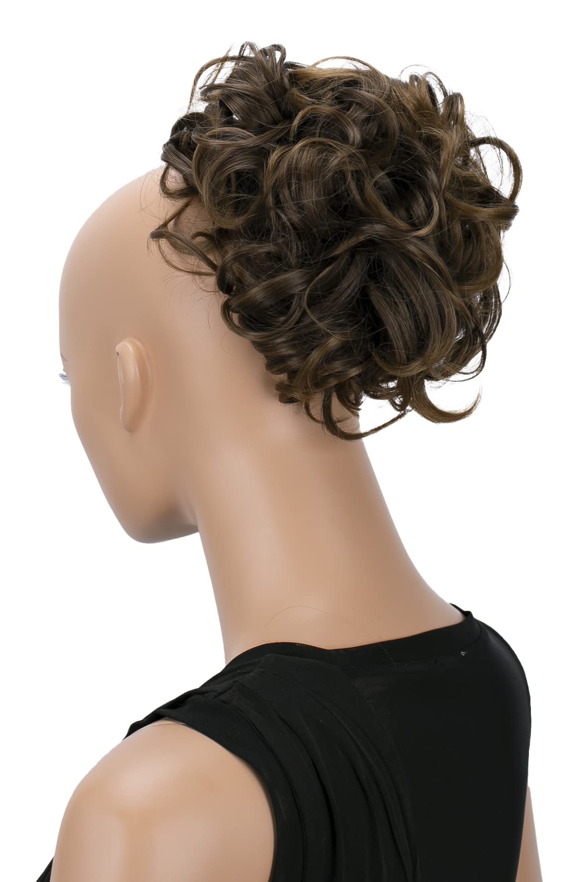 CAISHA Bun Hairpiece Ponytail Topknot Hepburn-Bun Scrunchie Updo Brown HK109