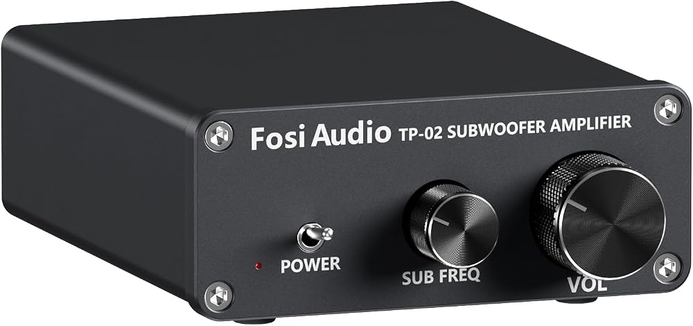 Fosi Audio TP-02 Subwoofer Amplifier 220W TDA7498E Mono with Sub Frequency