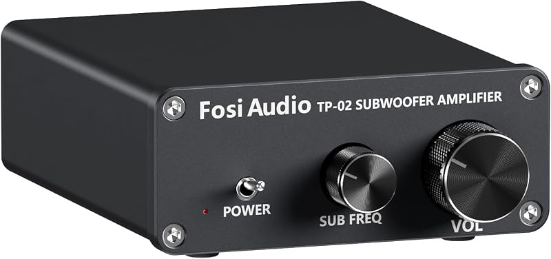 Fosi Audio TP-02 Subwoofer Amplifier 220W TDA7498E Mono with Sub Frequency