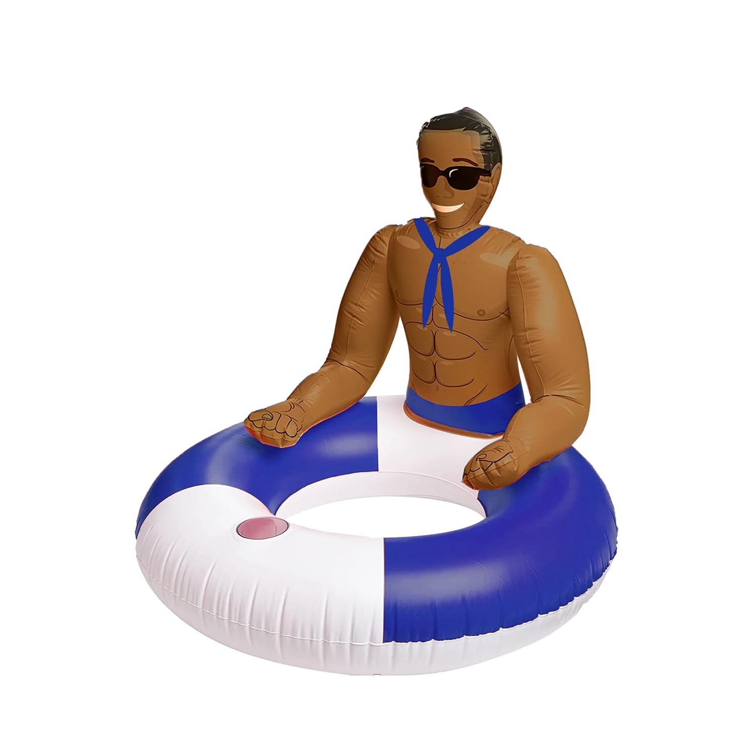 Photo 1 of NPW Pool Float Drinking Buddies | Fun Pool Float for Parties and Relaxing | Inflatable Pool Hunk Ring - Sailor