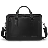 TUMI Men's Sycamore Slim Briefcase, Black Bombe, One Size