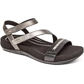 Aetrex Women's Gabby Orthopedic Strappy Sandals For Women - Adjustable Open Toe Arch Support Fashion Womens Sandals