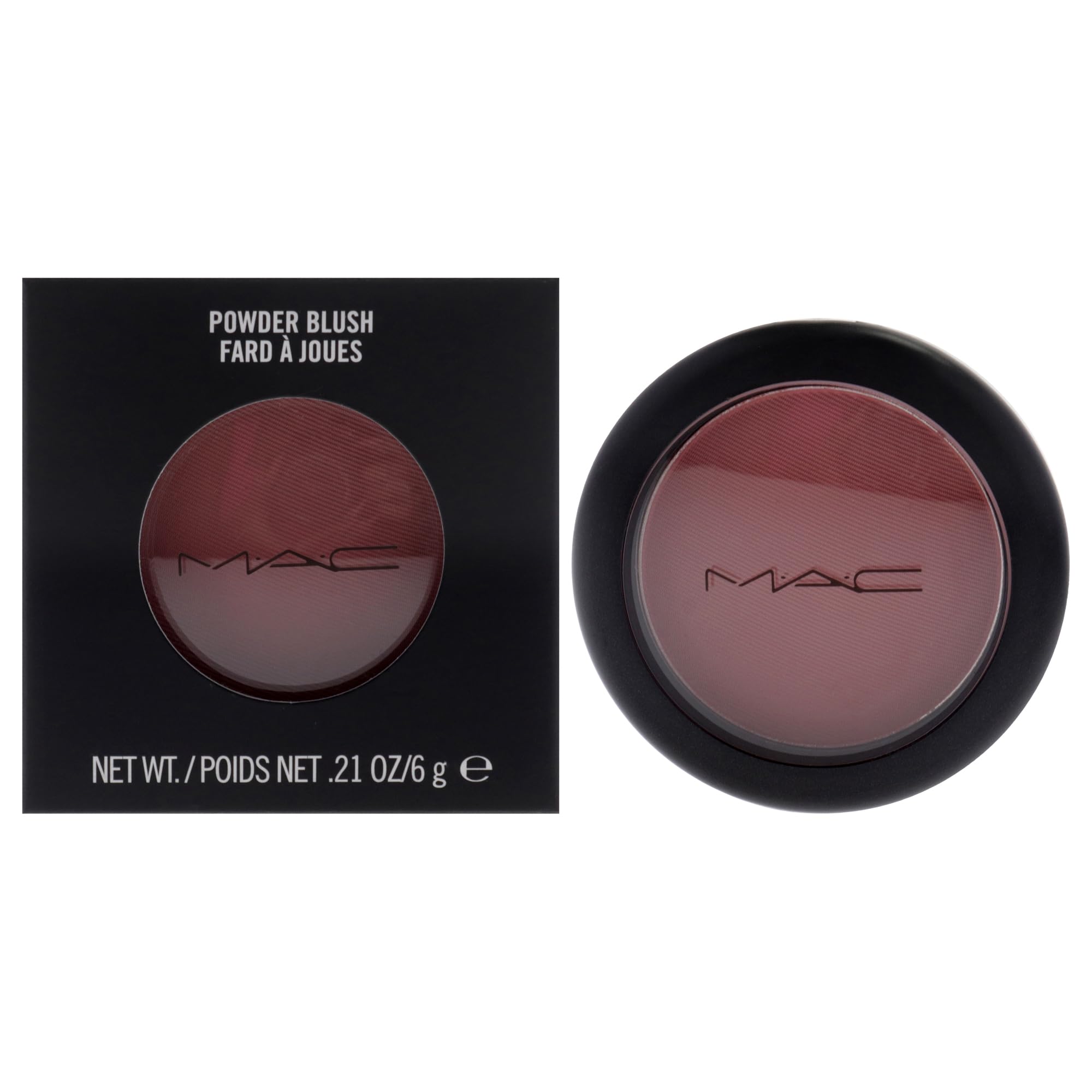 MAC Blush Powder for Women, Desert Rose, desert rose-soft reddish burgundy (matte), 6g/.21 ounce