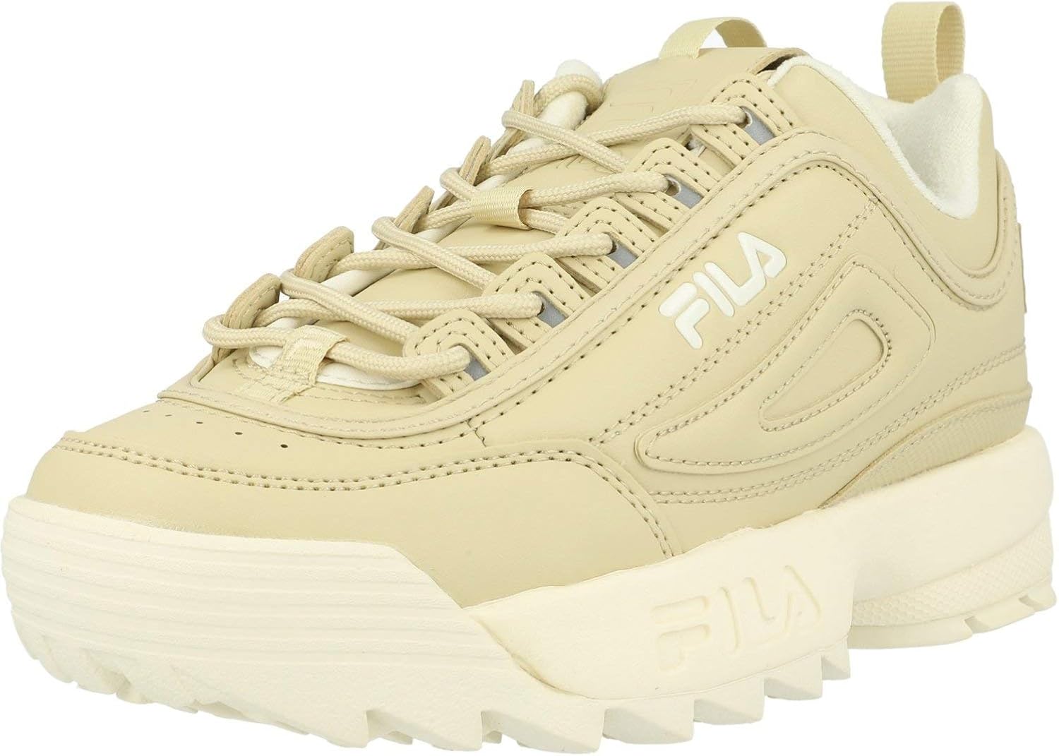 fila beige trainers
