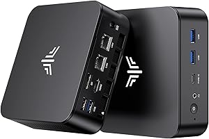 KAMRUI E3 Mini PC,AMD Ryzen 5 3500U(4T 8C,Up to 3.7GHz) Mini PC W-11 Pro 16GB+512GB M.2SSD, Mini Desktop Computer 4K Triple D