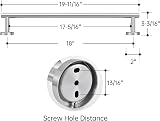 KES Towel Rail 50 cm SUS304 Stainless Brushed Wall Mount A2000S50B-2 view 8