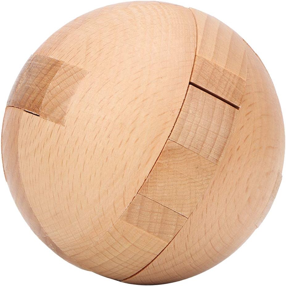 Zerodis. Wooden Magic Ball Puzzle Brain Teasers Sphere Puzzles Toy