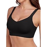 Wireless Back Fat Smoothing Bra Comfortable Support Padded Bras Full Coverage Seamless Bras with Lift No Underwire