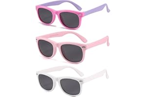Polarized Toddler Sunglasses for Girls Boys Flexible Frame Kids Sunglasses UV400 for Ages 3-10 Children’s Gafas de Sol