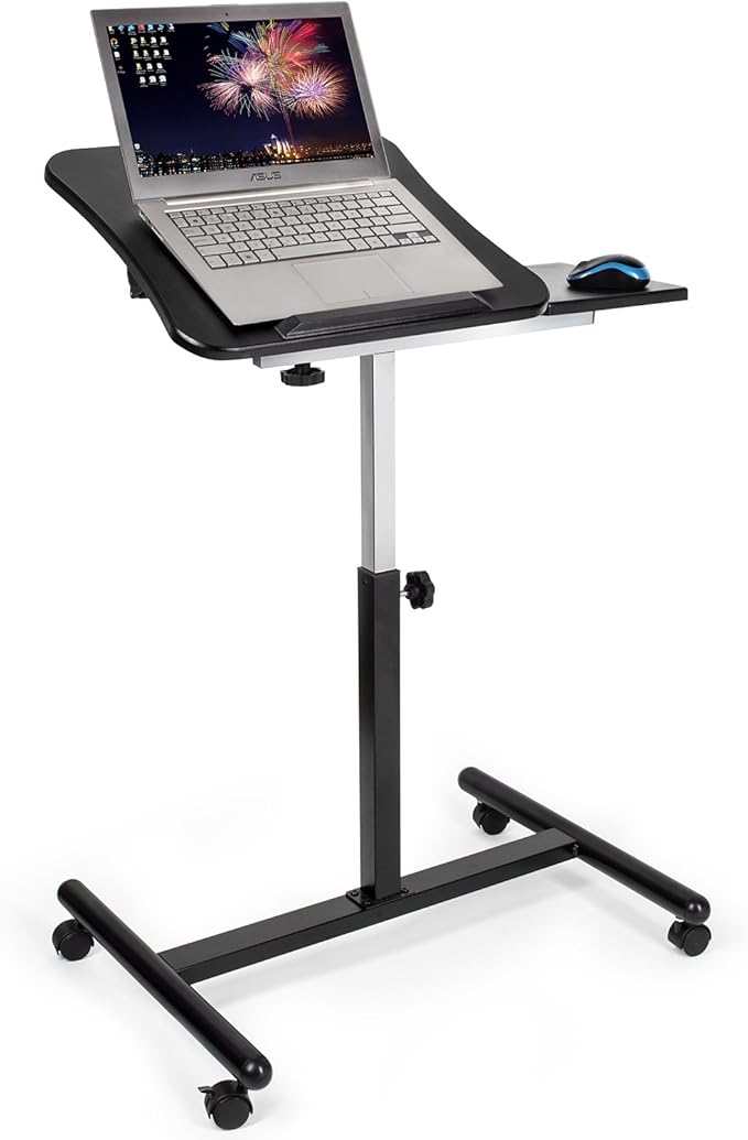 Tatkraft Vanessa Adjustable Laptop Stand with Wheels