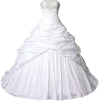 taffeta ball gown wedding dress